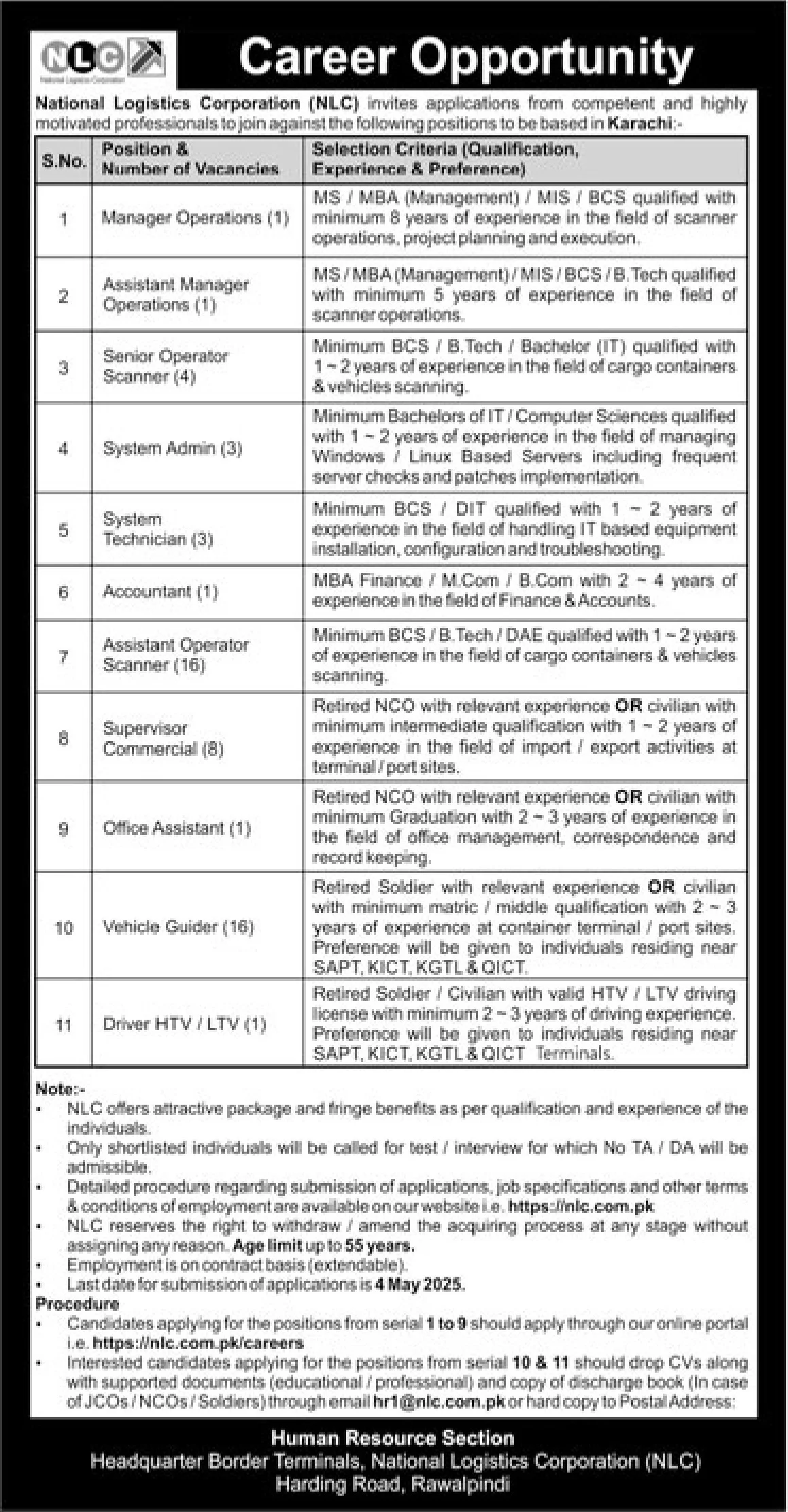 National Logistic Cell Jobs