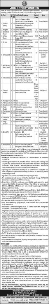 OTS WAPDA Jobs