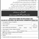 Electrical And Mechanical Engineering Jobs 2020 latest Advertisement