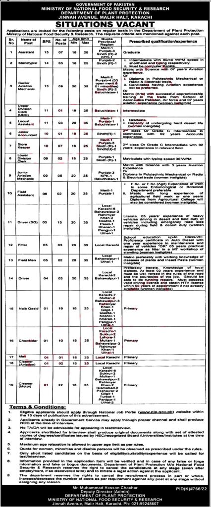 Food And Security Research Jobs 2022 latest Advertisement