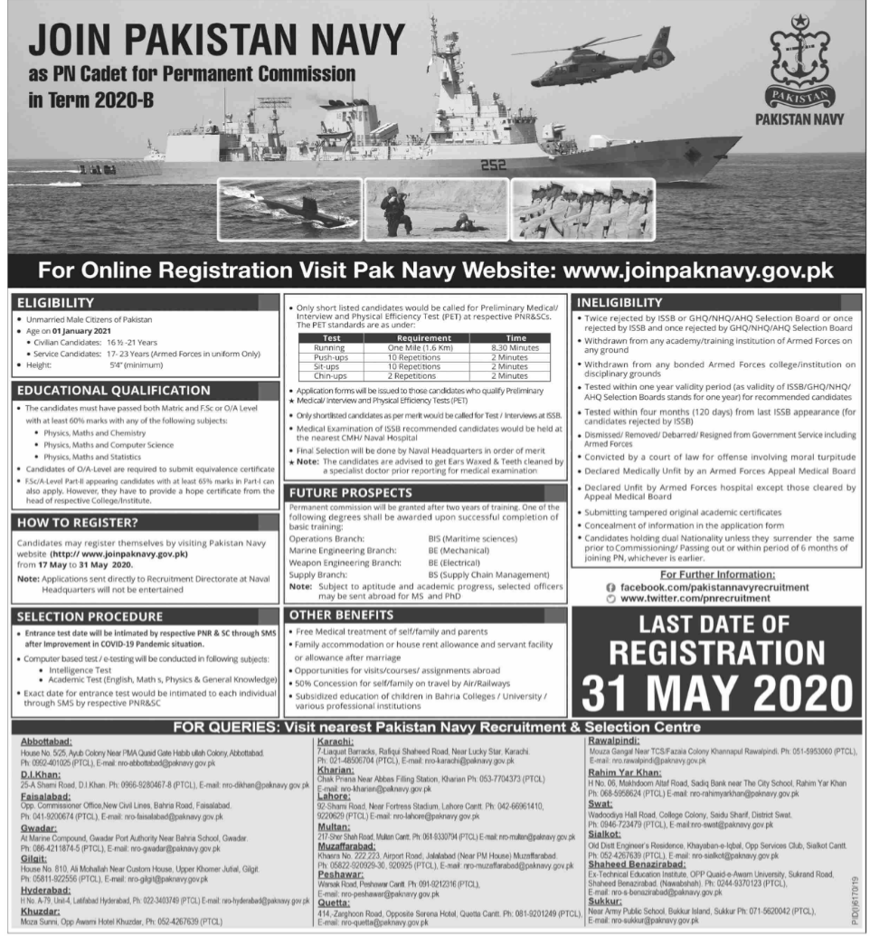 Permanent Commission Jobs