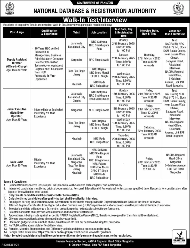 National Data Registration Authority Jobs