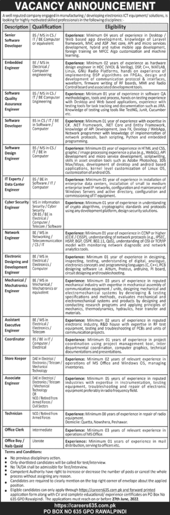 Public Sector Organization Jobs 2022 latest Advertisement