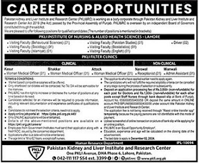 Kidney And Liver Institute Jobs