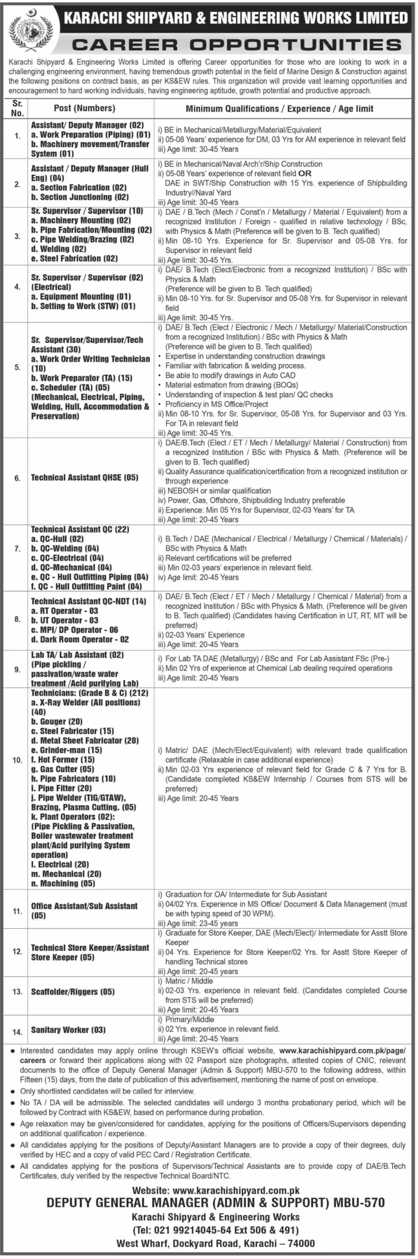 Shipyard & Engineering Works Jobs