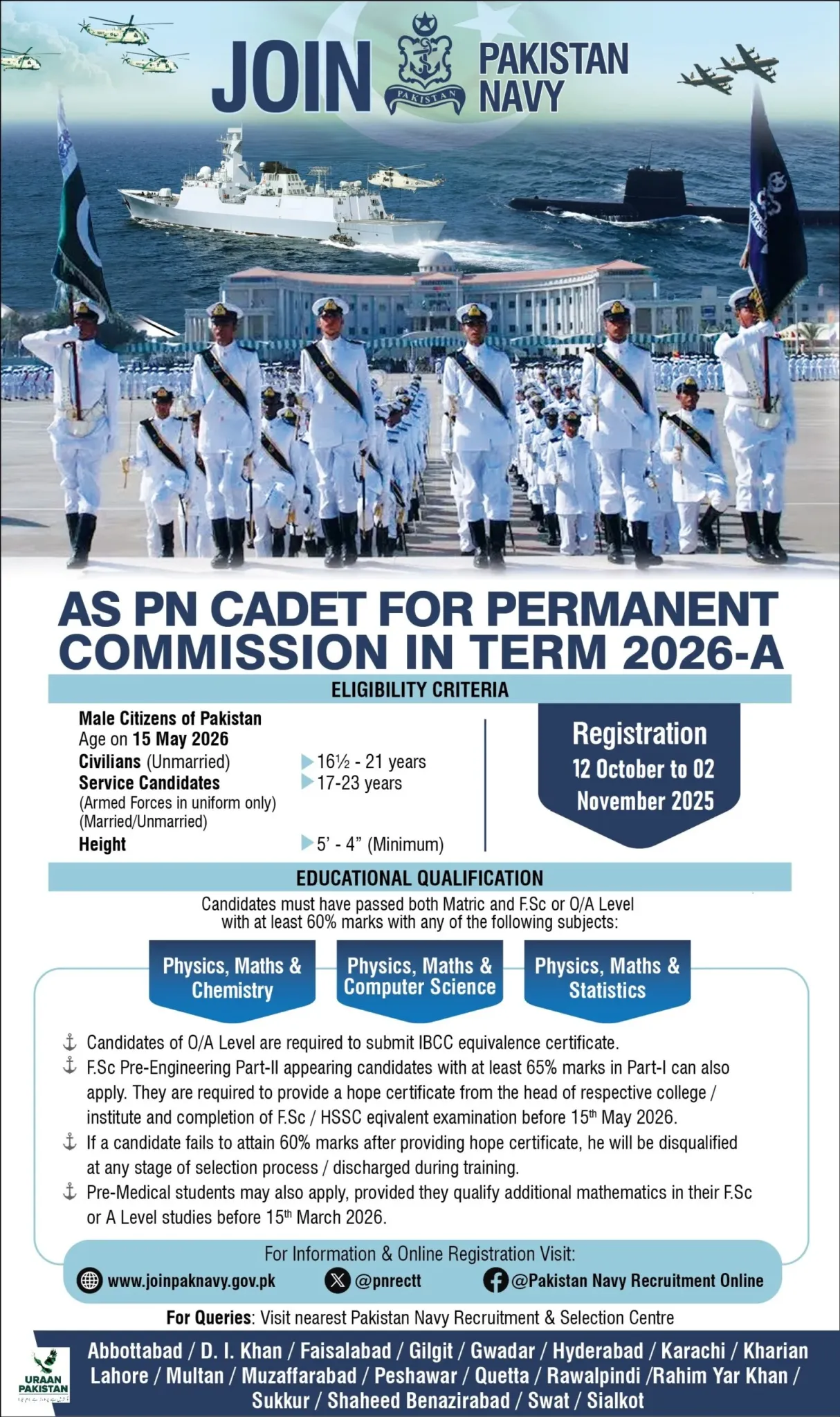 Pakistan Navy PN Cadet Jobs