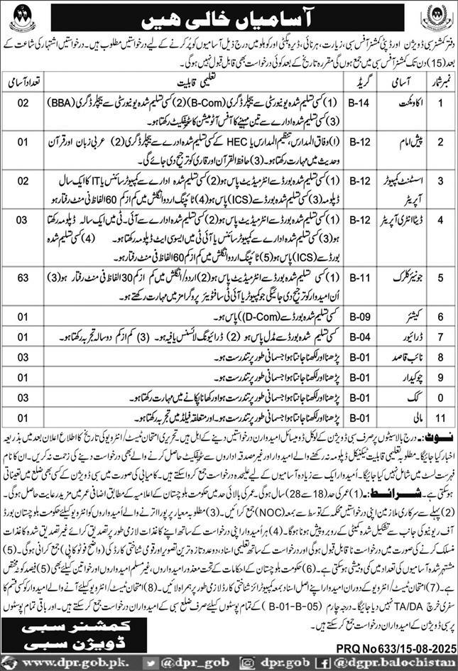 Deputy Commissioner District Office jobs