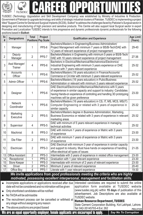 Ministry of Industries and Production jobs